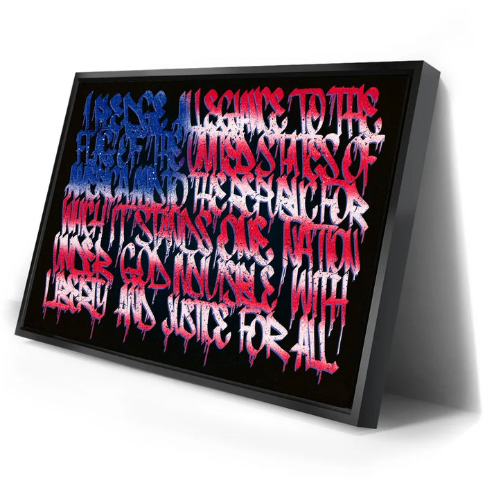 Featured image 2 for I Pledge Allegiance To The Flag - Calligraphy