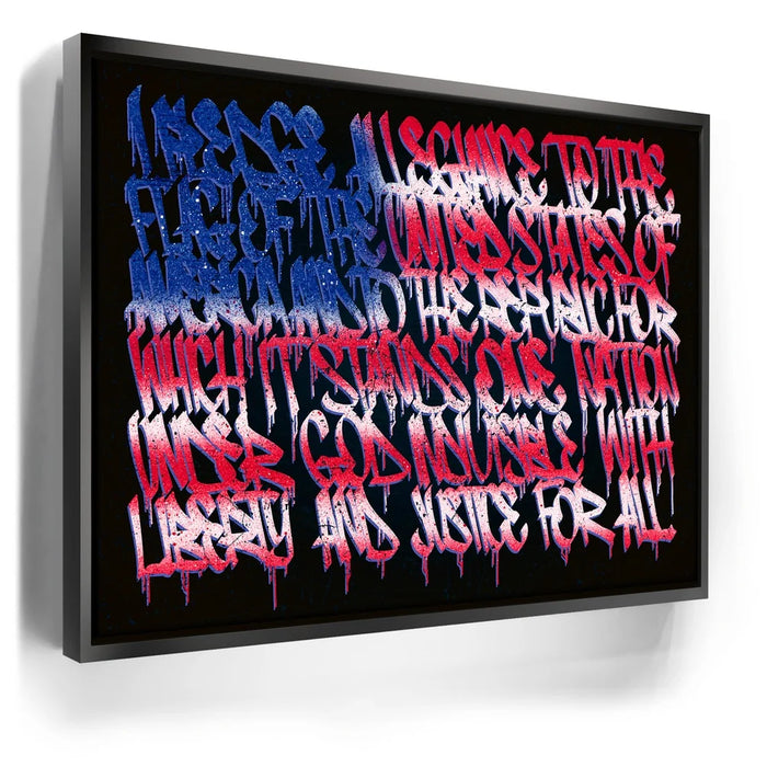 Featured image 5 for I Pledge Allegiance To The Flag - Calligraphy