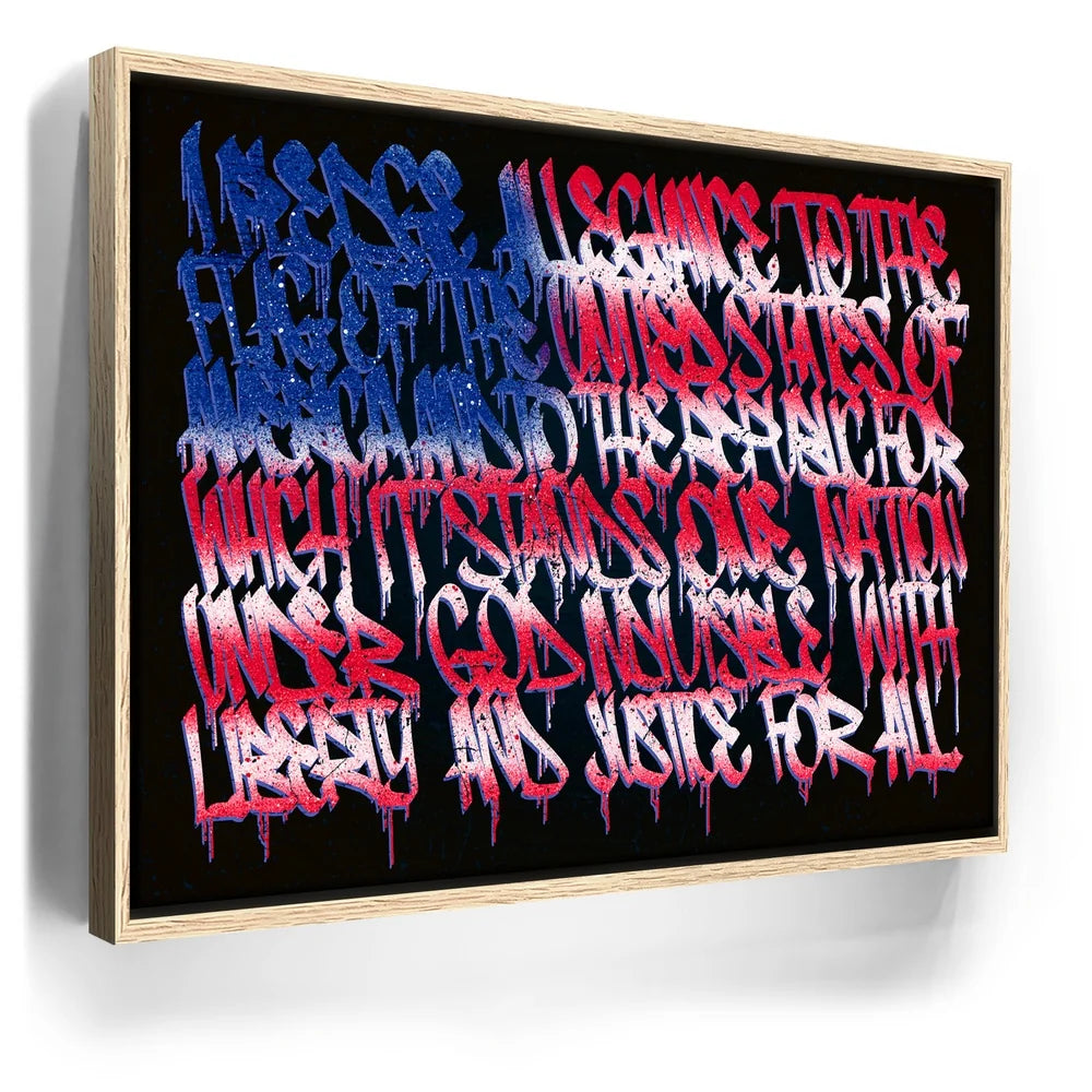 Featured image 9 for I Pledge Allegiance To The Flag - Calligraphy