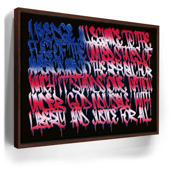 Featured image 10 for I Pledge Allegiance To The Flag - Calligraphy