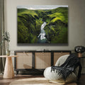 Thumbnail image 2 for Iceland Green Canyon with Waterfall
