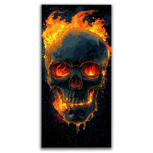 Inferno’s Grin Posters, Prints, & Visual Artwork TheGoatWallArt PORTRAIT - TALL 15x30 0.75" STANDARD