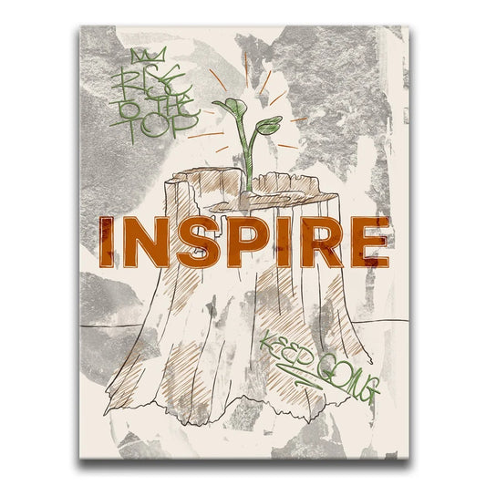 Inspire - Sketch Posters, Prints, & Visual Artwork TheGoatWallArt PORTRAIT 18x24 0.75" STANDARD