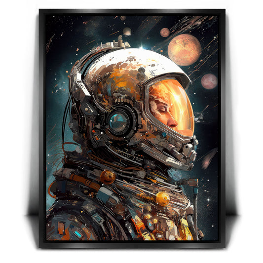Interstellar Insight Posters, Prints, & Visual Artwork TheGoatWallArt PORTRAIT 18x24 1.70" BLACK FRAME