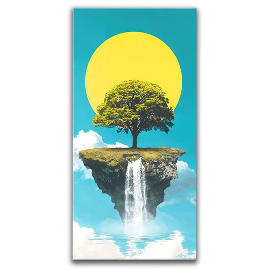 Island Above The Clouds Posters, Prints, & Visual Artwork TheGoatWallArt PORTRAIT - TALL 15x30 0.75" STANDARD