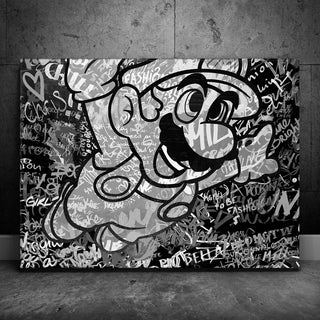 It's-a me! - Black and White
