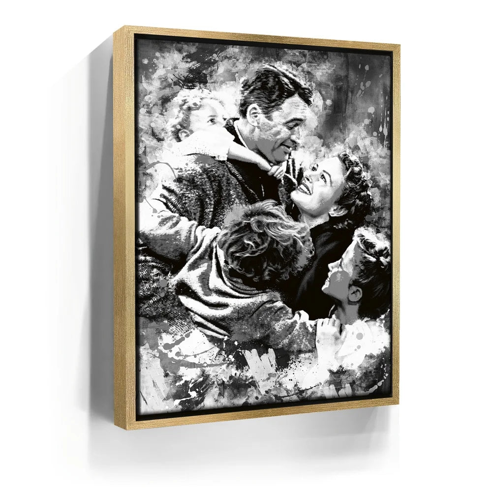 It's A Wonderful Life - Black and White – TheGOATWallArt