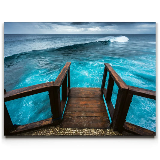 Jump Into Paradise Posters, Prints, & Visual Artwork TheGoatWallArt LANDSCAPE 24x18 0.75" STANDARD