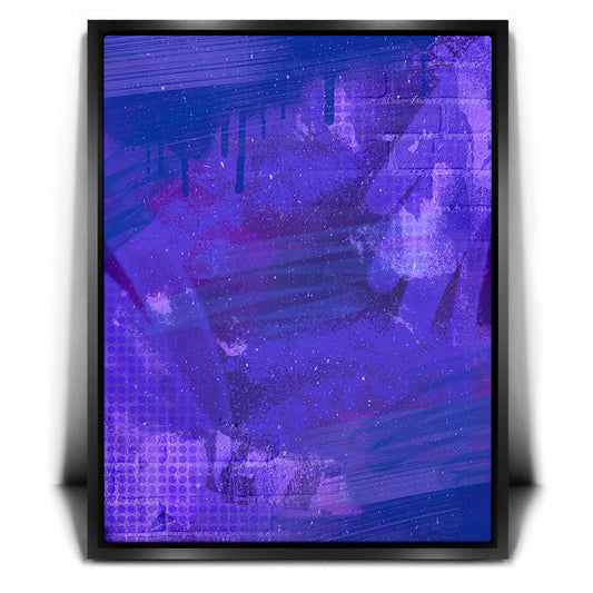 Just Paint - Purple Posters, Prints, & Visual Artwork TheGoatWallArt PORTRAIT 18x24 1.70" BLACK FRAME