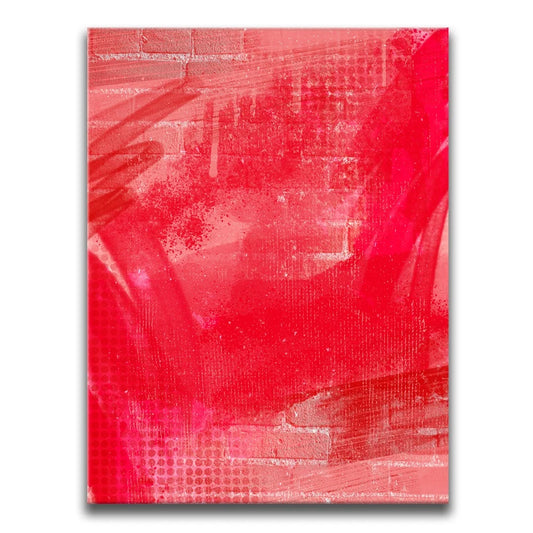 Just Paint - Red Posters, Prints, & Visual Artwork TheGoatWallArt PORTRAIT 18x24 0.75" STANDARD