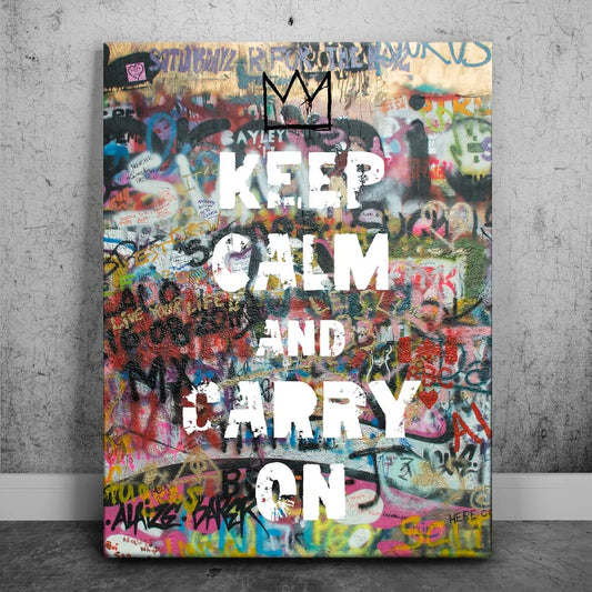 Keep Calm Graffiti Posters, Prints, & Visual Artwork TheGoatWallArt PORTRAIT 18x24 0.75" STANDARD
