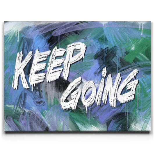 Keep Going - Abstract Posters, Prints, & Visual Artwork TheGoatWallArt LANDSCAPE 24x18 0.75" STANDARD