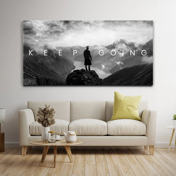 Featured image 1 for Keep Going - Mountains - B & W