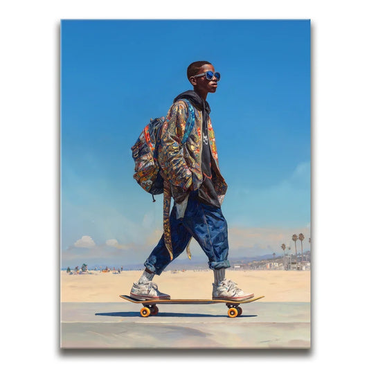 Kick Push Kid Posters, Prints, & Visual Artwork TheGoatWallArt PORTRAIT 18x24 0.75" STANDARD