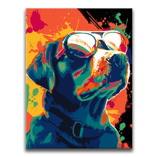 Labrador Rockstar Posters, Prints, & Visual Artwork TheGoatWallArt PORTRAIT 18x24 0.75" STANDARD