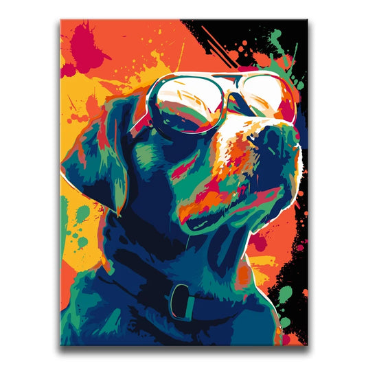 Labrador Rockstar Posters, Prints, & Visual Artwork TheGoatWallArt PORTRAIT 18x24 0.75" STANDARD