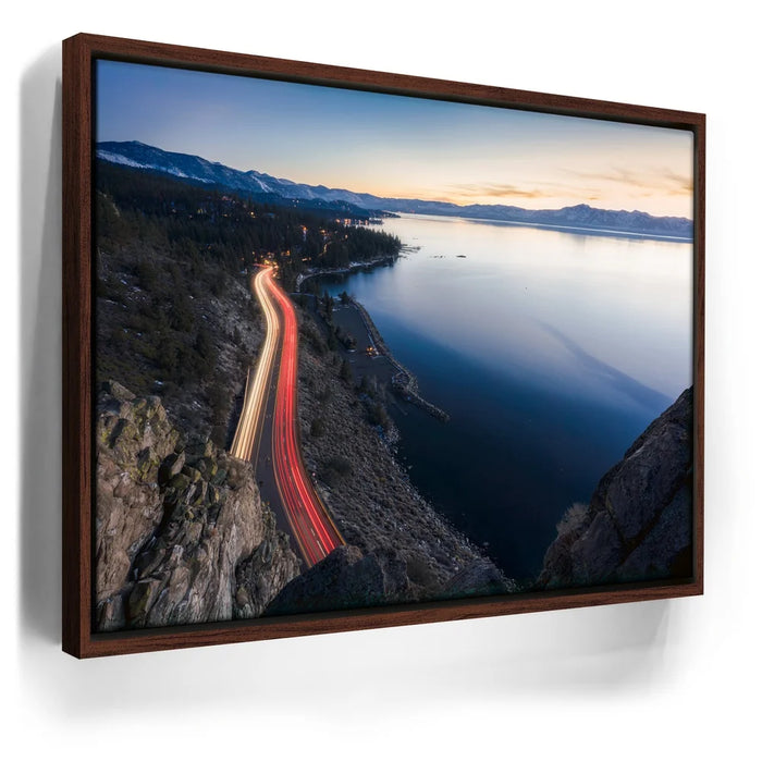 Featured image 10 for Lake Tahoe Light Trails Panorama