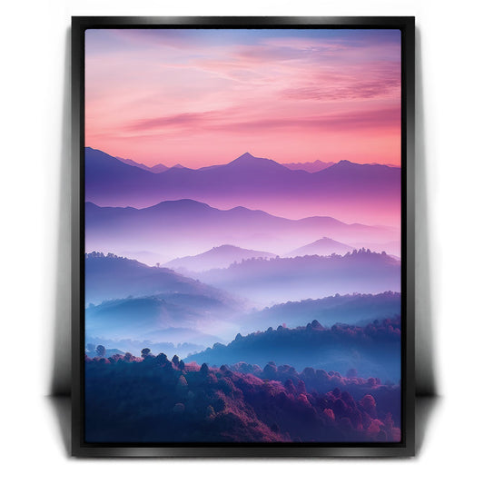 Lavender Twilight Posters, Prints, & Visual Artwork TheGoatWallArt PORTRAIT 18x24 1.70" BLACK FRAME