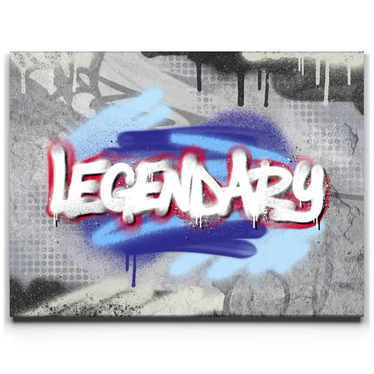 Legendary II - Graffiti Posters, Prints, & Visual Artwork TheGoatWallArt LANDSCAPE 24x18 0.75" STANDARD