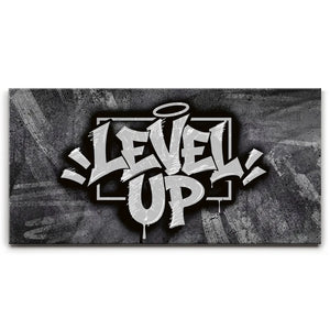 Level Up - Graffiti - Black and White