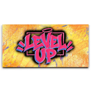 Level Up - Graffiti - Pink & Orange