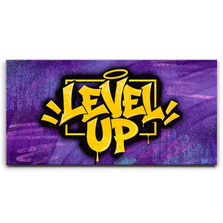 Level Up - Graffiti - Yellow & Purple