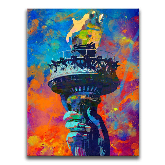 Liberty Torch Posters, Prints, & Visual Artwork TheGoatWallArt PORTRAIT 18x24 0.75" STANDARD