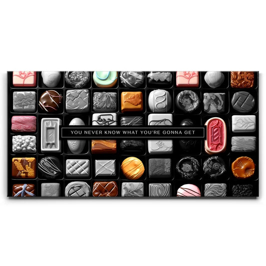 Life Is Like - Black and White Posters, Prints, & Visual Artwork TheGoatWallArt LANDSCAPE - WIDE 30x15 0.75" STANDARD