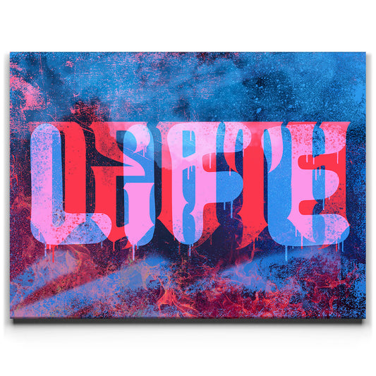 Life & Death - Anaglyphic Posters, Prints, & Visual Artwork TheGoatWallArt LANDSCAPE 24x18 0.75" STANDARD