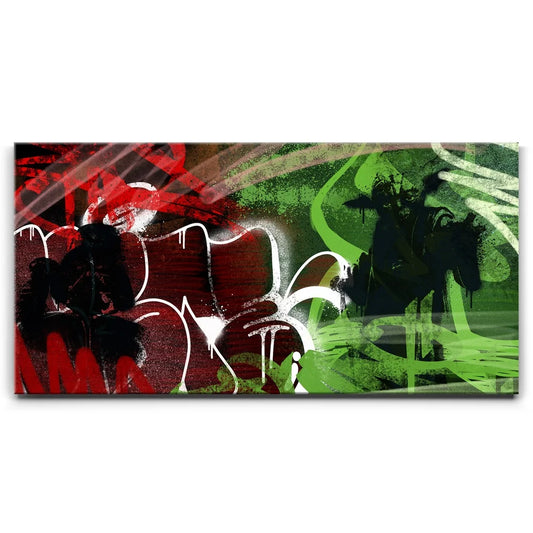Light Vs Dark Graffiti Posters, Prints, & Visual Artwork TheGoatWallArt LANDSCAPE - WIDE 30x15 0.75" STANDARD