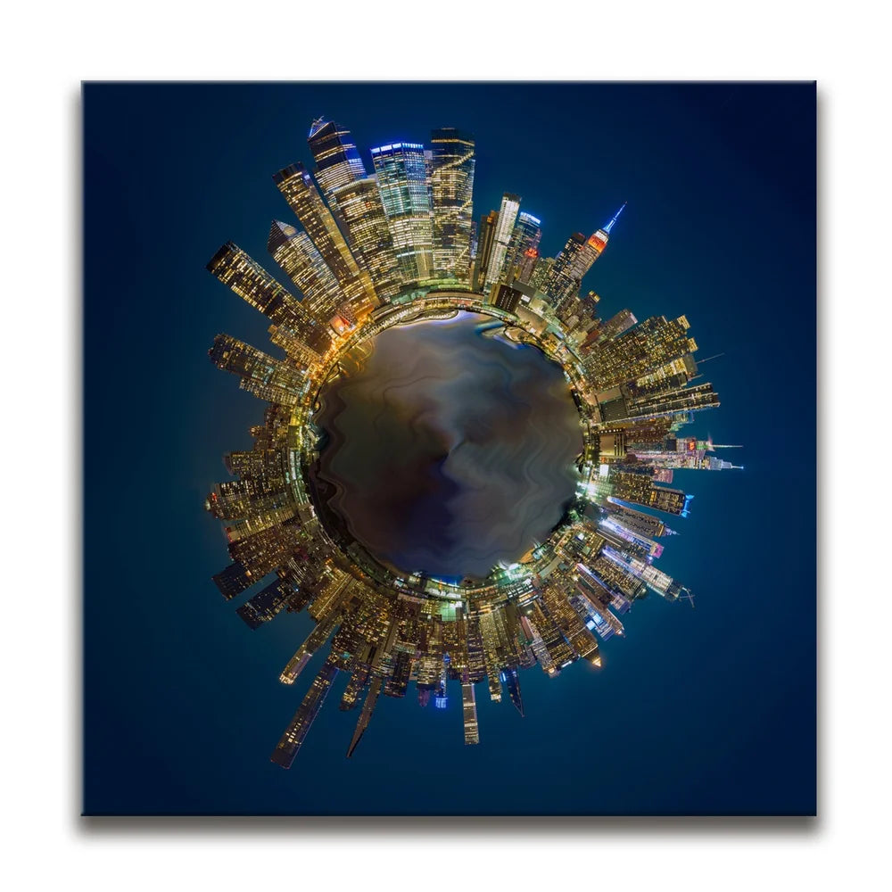 Featured image 1 for Little Planet Manhattan At Night Feat Empire State Building