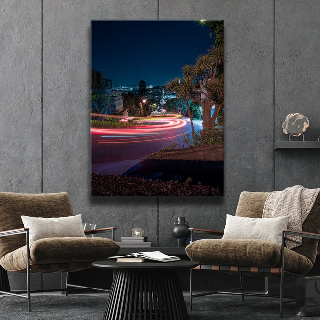 Featured image 2 for Lombard Street Light Trails