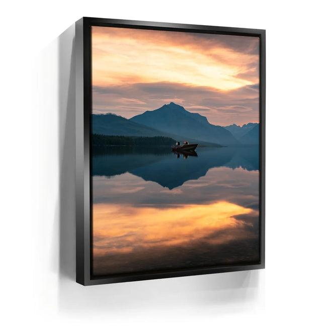 Featured image 5 for Lone Boat at Sunrise - Lake Mcdonald