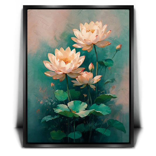 Lotus Patch II Posters, Prints, & Visual Artwork TheGoatWallArt
