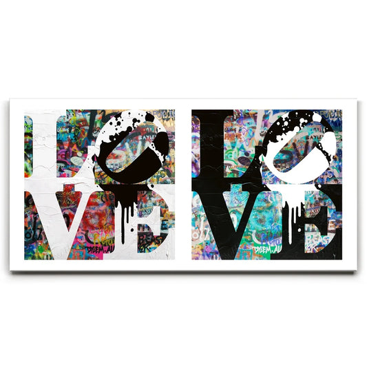 Love Graffiti Posters, Prints, & Visual Artwork TheGoatWallArt LANDSCAPE - WIDE 30x15 0.75" STANDARD