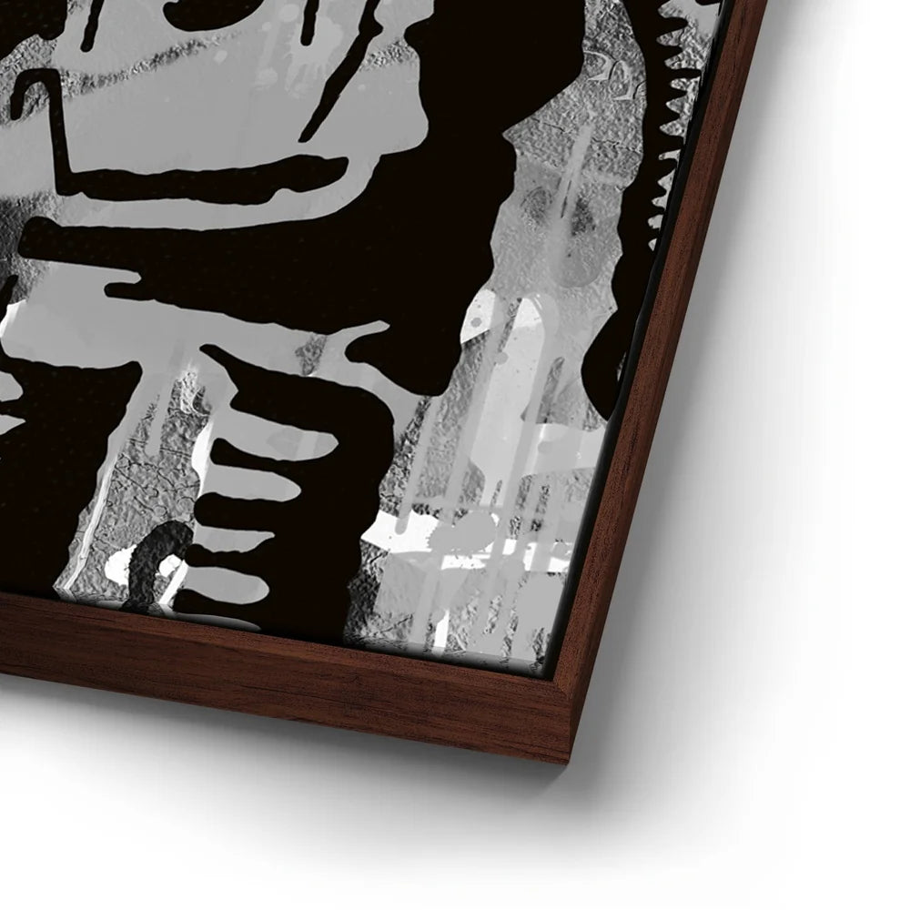 Featured image 14 for Love Robot - Banksy Warhol Mashup - B & W