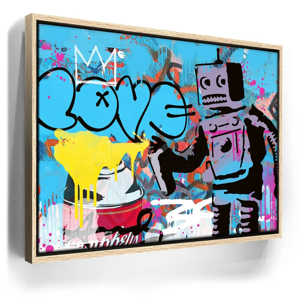 Featured image 9 for Love Robot - Banksy Warhol Mashup