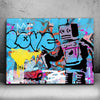 Featured image 1 for Love Robot - Banksy Warhol Mashup