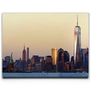 Lower Manhattan And Empire State Building At Sunset - 1 Of 2