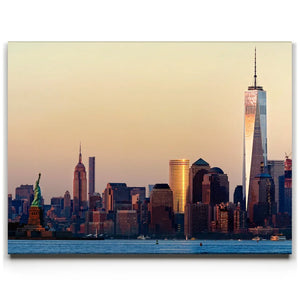 Lower Manhattan And Empire State Building At Sunset - 1 Of 2