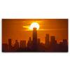 Featured image 1 for Lower Manhattan Sklyine Panorama And The Sun As Its Crown