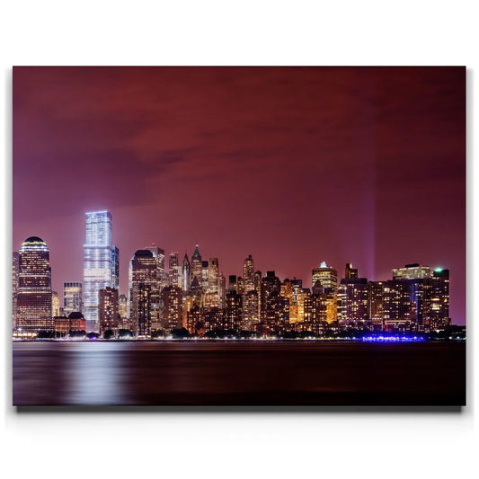 Lower Manhattan Skyline - 2 Of 2 Posters, Prints, & Visual Artwork TheGoatWallArt LANDSCAPE 24x18 0.75" STANDARD