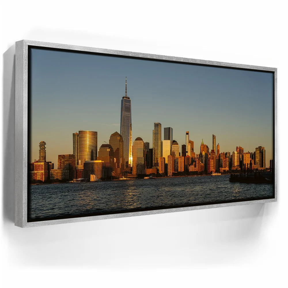 Featured image 8 for Lower Manhattan Skyline Panoramic View From Jersey City At Golden Hour