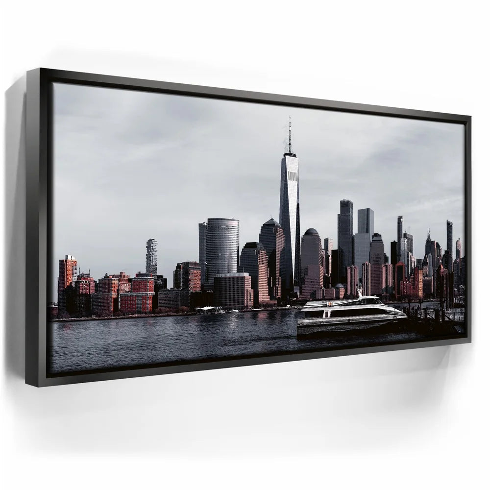 Featured image 5 for Lower Manhattan Skyline Panoramic View With Ferry Boat