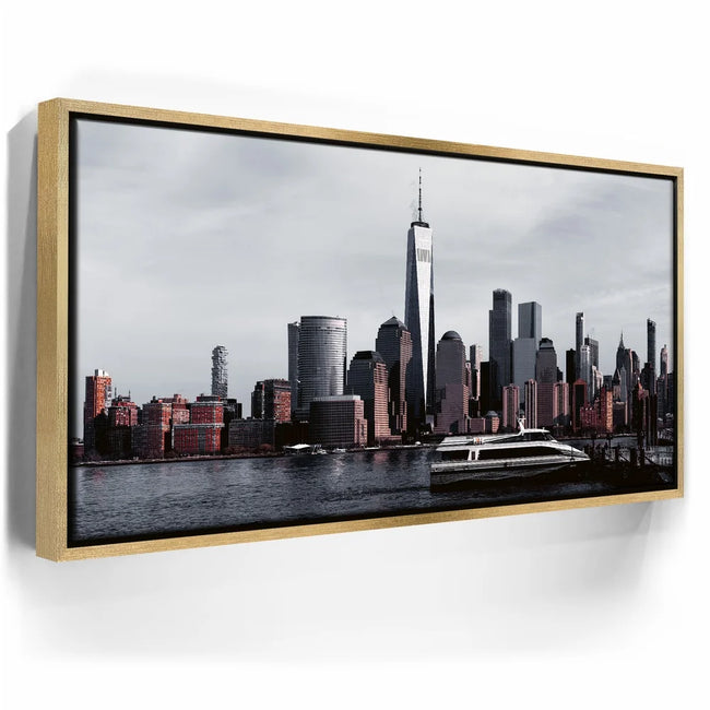 Featured image 7 for Lower Manhattan Skyline Panoramic View With Ferry Boat