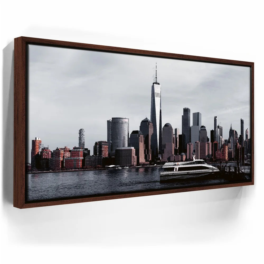 Featured image 10 for Lower Manhattan Skyline Panoramic View With Ferry Boat