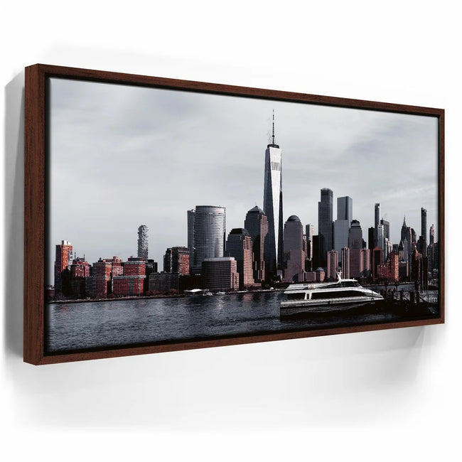 Featured image 10 for Lower Manhattan Skyline Panoramic View With Ferry Boat
