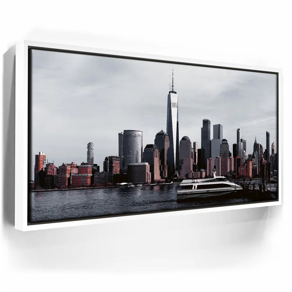 Featured image 6 for Lower Manhattan Skyline Panoramic View With Ferry Boat