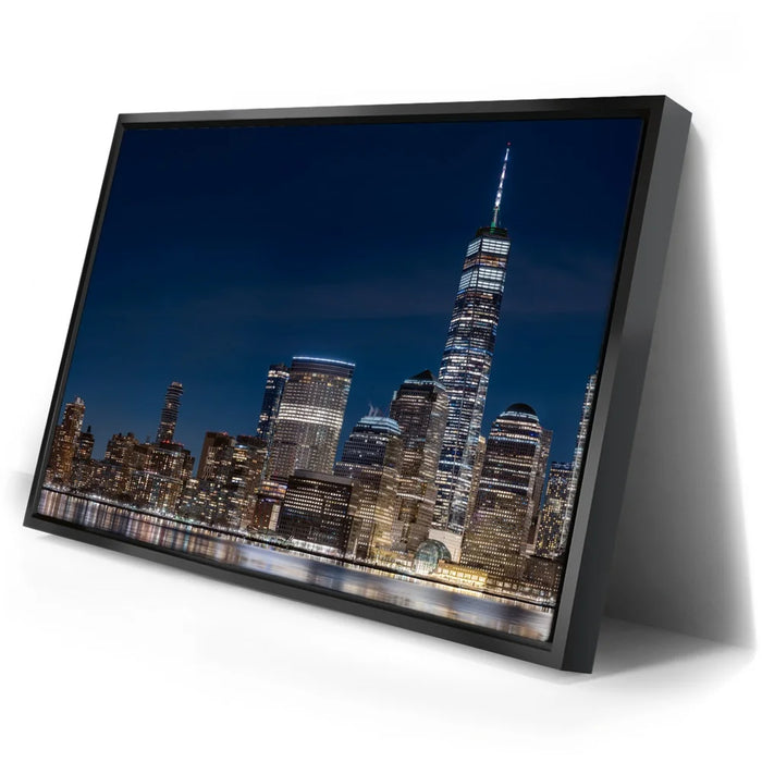 Featured image 2 for Lower Manhattan Skyline View With 1 World Trade Center At Night - 1 Of 2