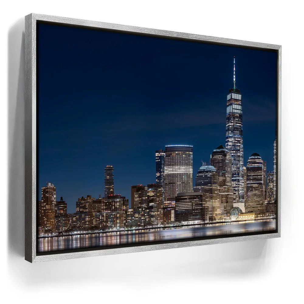 Featured image 8 for Lower Manhattan Skyline View With 1 World Trade Center At Night - 1 Of 2